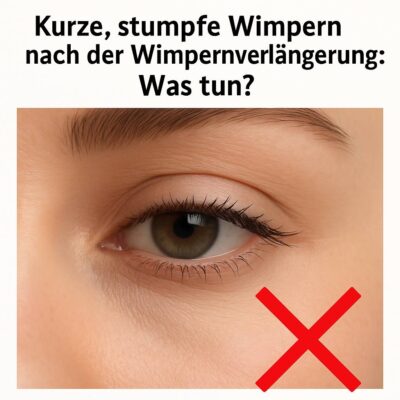 Kurze, stumpfe Wimpern nach der Verlängerung – was jetzt?