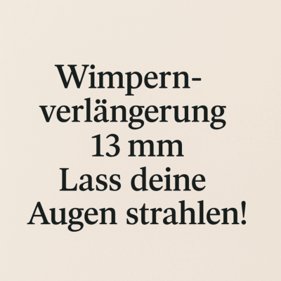 13mm Wimpernverlängerung