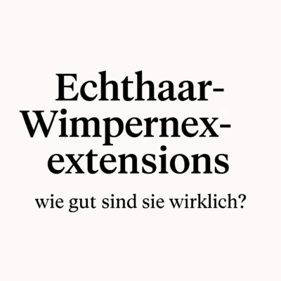 Echthaar-wimpernextensions