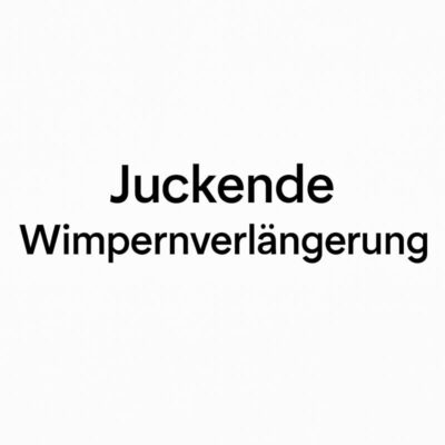 juckende wimpernverlängerung